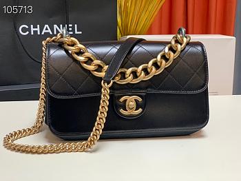 CHANEL | Cosmopolite Flap Bag Black 91864 - 24cm