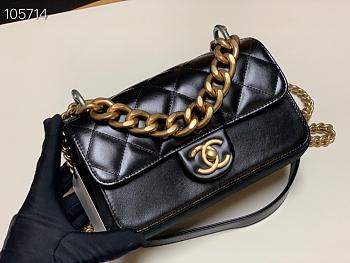 CHANEL | Cosmopolite Flap Bag Black 91865 - 20cm