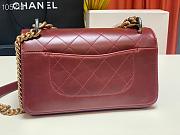 CHANEL | Cosmopolite Flap Bag Red 91864 - 24cm - 2