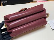 CHANEL | Cosmopolite Flap Bag Red 91864 - 24cm - 5