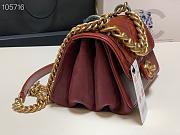 CHANEL | Cosmopolite Flap Bag Red 91865 - 20cm - 4