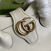 GUCCI | Small Top Handle Bag White With Double G - 658450 - 25.5*20*10.5cm - 2