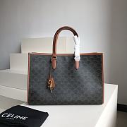 CELINE | Horizontal Cabas In Triomphe Canvas And Calfskin 194342 - 43cm - 1