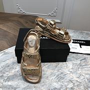 CHANEL | Sandals Gold - 6