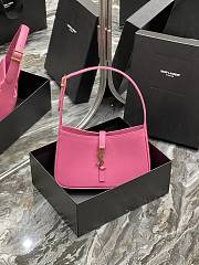 YSL | LE 5 À 7 Hobo Bag Pink Smooth Leather 657228 - 25cm - 1