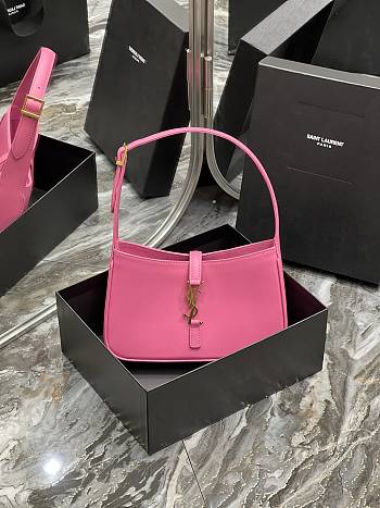 YSL | LE 5 À 7 Hobo Bag Pink Smooth Leather 657228 - 25cm