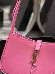 YSL | LE 5 À 7 Hobo Bag Pink Smooth Leather 657228 - 25cm - 3