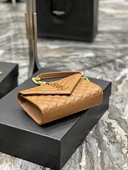 YSL | Envelope Small Bag Dark Natural Grain Leather 528286 - 21cm - 6