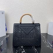 PRADA | Hollows Tote Bag With Handle Black 1BG405 - 30cm - 1