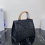 PRADA | Hollows Tote Bag With Handle Black 1BG405 - 30cm - 4