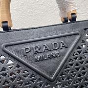 PRADA | Hollows Tote Bag With Handle Black 1BG405 - 30cm - 3