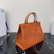 PRADA | Hollows Tote Bag With Handle Orange 1BG405 - 30cm - 4