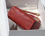 DIOR | Lady Dioramour Red Lambskin M6010 - 17cm - 4
