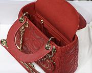 DIOR | Lady Dioramour Red Lambskin M6010 - 17cm - 2