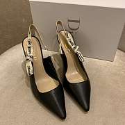 J'ADIOR | Slingback Pump Black Smooth Leather 10cm - 1