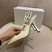 J'ADIOR | Slingback Pump White Patent Leather 10cm - 4