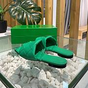 Bottega Veneta | Lido Green Flat Sandals - 6