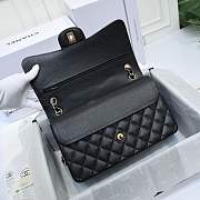 CHANEL | Classic Flap Bag Black Caviar Leather Gold Hardware A01112 - 25cm - 3