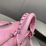 Balenciaga | Neo Classic Mini Handbag Crocodile Embossed Pink 92535 - 2