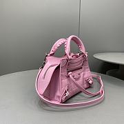 Balenciaga | Neo Classic Mini Handbag Crocodile Embossed Pink 92535 - 3