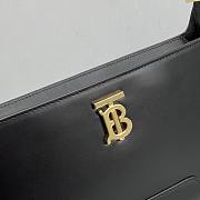 BURBERRY | Leather TB Shoulder Bag Black - 28cm - 5