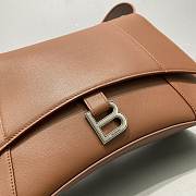 BALENCIAGA | Downtown Medium Shoulder Bag In Brown - 32cm - 6