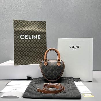 CELINE | Medium Heart Bag In Triomphe Canvas - 14.5cm
