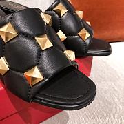 VALENTINO | Stud Slide Sandal In Black - 6.5cm - 4