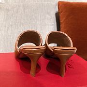 VALENTINO | Stud Slide Sandal In Brown - 6.5cm - 2
