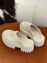 GUCCI | Platform Sandal In White - 5.5cm - 3