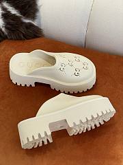 GUCCI | Platform Sandal In White - 5.5cm - 5