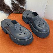 GUCCI | Platform Sandal In Black - 5.5cm - 1