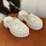 GUCCI | Platform Sandal In White - 5.5cm - 1