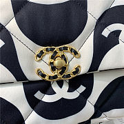 CHANEL | 19 Handbag CC Printed Fabric Flap Bag AS1161 - 30cm - 6