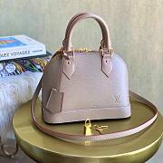 LV Alma BB handbag in Gray Monogram leather | M57028 - 1
