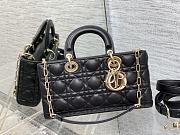 DIOR | Lady D-Joy Bag Black Lambskin M0540 - 26 x 13.5 x 5cm - 3