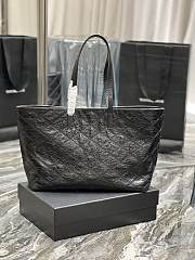 YSL | Shopping Tote Bag Black Leather - 38 x 28 x 13cm - 3