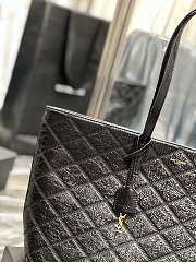 YSL | Shopping Tote Bag Black Leather - 38 x 28 x 13cm - 5