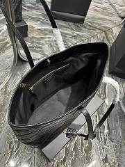 YSL | Shopping Tote Bag Black Leather - 38 x 28 x 13cm - 6
