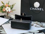 CHANEL | Handle Flap Bag Black Lambskin With Charm - 20 x 13 x 9cm - 5