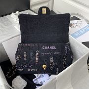 CHANEL | Large Flap Bag Black Denim AS3135 - 28 x 16 x 6cm - 5
