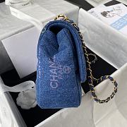 CHANEL | Large Flap Bag Blue Denim AS3135 - 28 x 16 x 6cm - 6