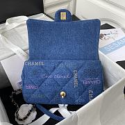 CHANEL | Large Flap Bag Blue Denim AS3135 - 28 x 16 x 6cm - 2