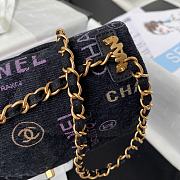 CHANEL | Small Flap Bag Black Denim AS3134 - 23 x 14 x 8cm - 2