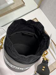 DIOR | Small Vibe Bucket Bag Black Calfskin M8703 - 18 x 14 x 14cm - 3