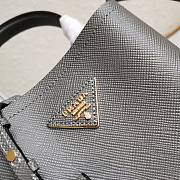 PRADA | Medium Saffiano Gray Leather - 17 x 18 x 10.5cm - 3