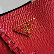PRADA | Medium Saffiano Red Leather - 17 x 18 x 10.5cm - 6