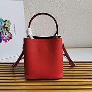 PRADA | Medium Saffiano Red Leather - 17 x 18 x 10.5cm - 3