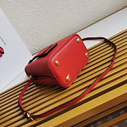PRADA | Medium Saffiano Red Leather - 17 x 18 x 10.5cm - 2