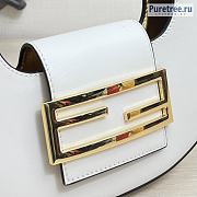 FENDI | Mini Cookie Bag White Leather - 22 x 17.5 x 4.5cm - 5